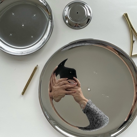 Riviera Chrome Two Tiered Tidbit Tray with Original Box - Picture 5 of 10